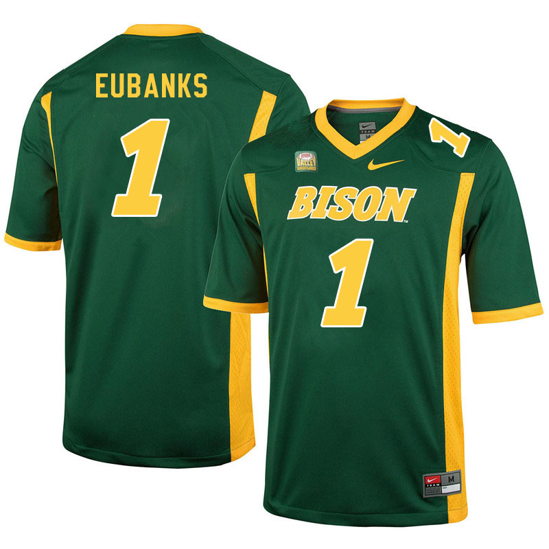 Men #1 Courtney Eubanks North Dakota State Bison College Football Jerseys Sale-Green - Click Image to Close